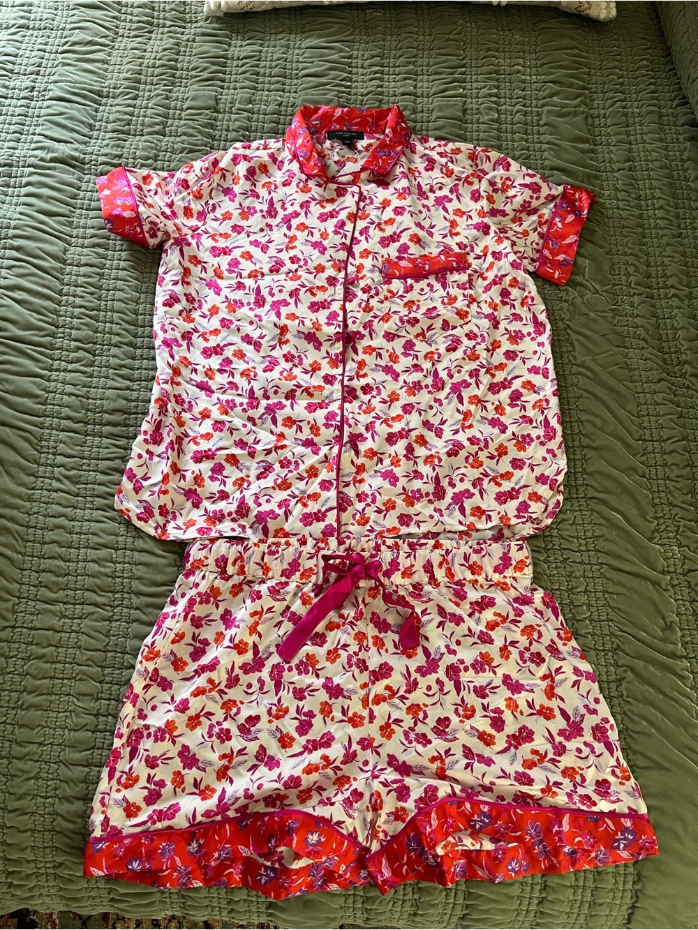 NWT Ann Taylor Floral Short Pajama Set